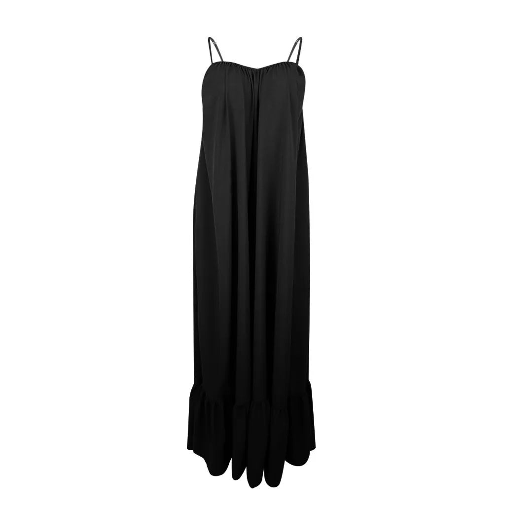 Spring Swing Maxi Dress with Pockets