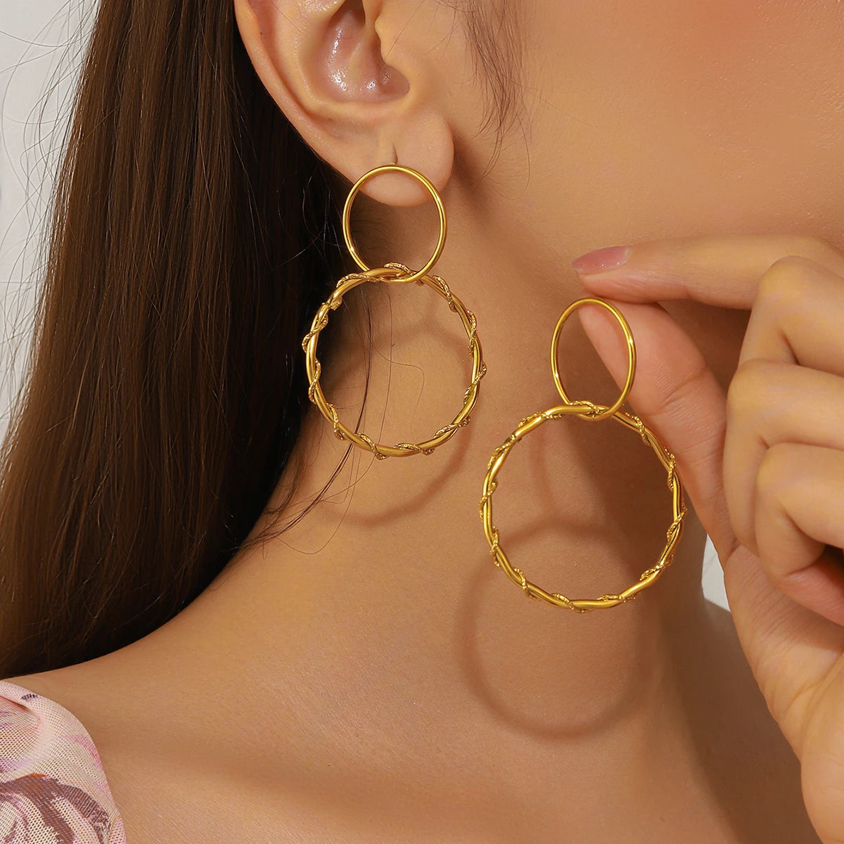 Luxury Glazed Rhinestone Dangle Earrings for Women