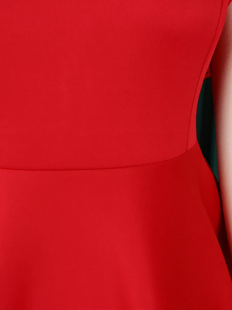 Solid Short Sleeve Plus Size Dress