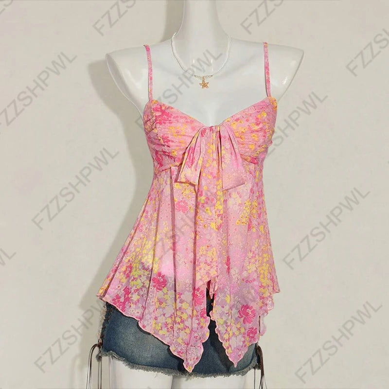 Cute Summer New Streetwear Chic Aesthetic Rock Gothic Sexy Punk Tank Top