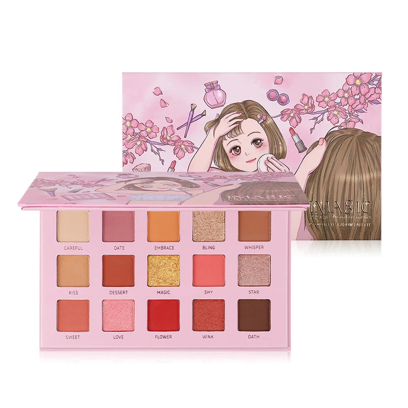 All-in-One Eyeshadow & Body Art Palette – Matte, Shimmer, Highlight & Blush, Waterproof