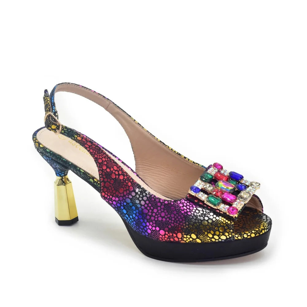 Luxury Rhinestone Shoe & Bag Set