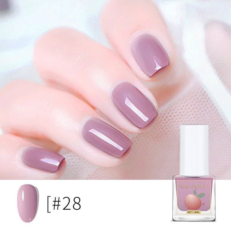 Water-Based Peel-Off Shiny Top Coat – No UV Lamp, Long-Lasting, Gentle Natural Nail Care