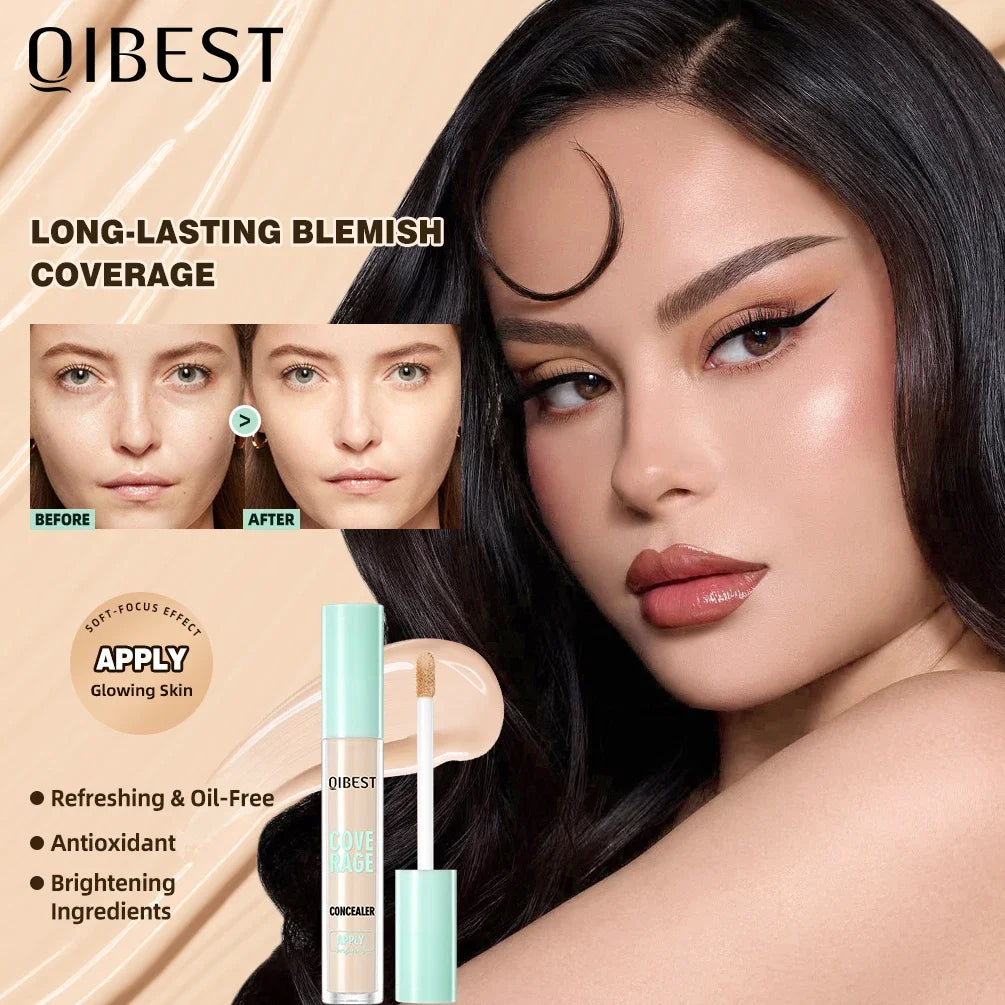 QIBEST Liquid Foundation Cream For High Coverage