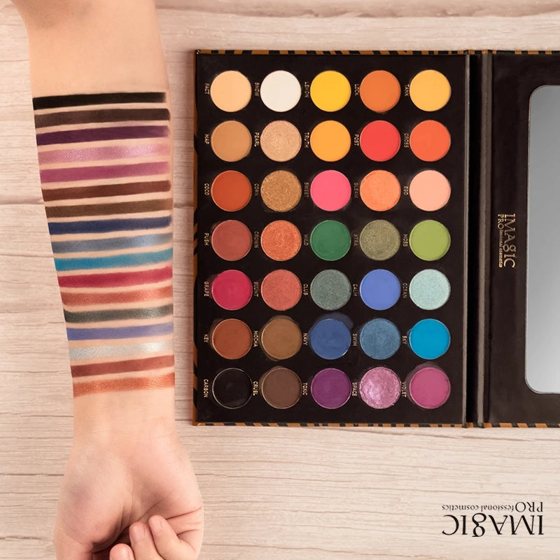 All-in-One Eyeshadow & Body Art Palette – Matte, Shimmer, Highlight & Blush, Waterproof
