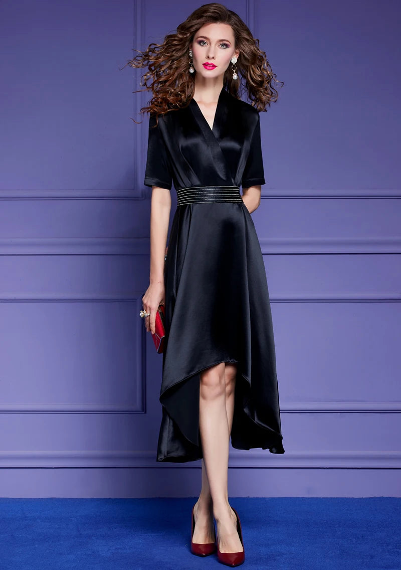 Summer Elegant Satin Dress