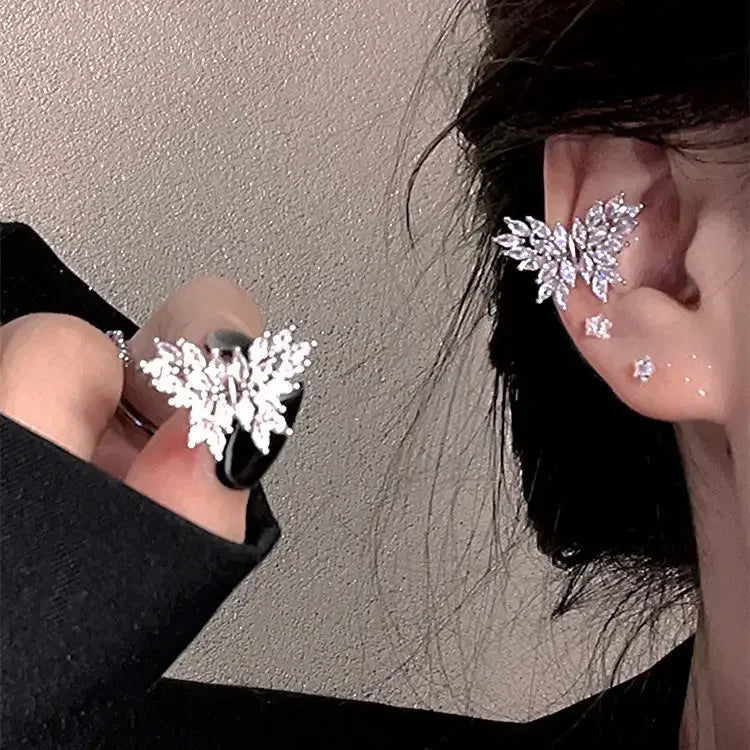 Square Blue Zircon Long Tassel Stud Earrings – Elegant Sparkle for Every Special Moment