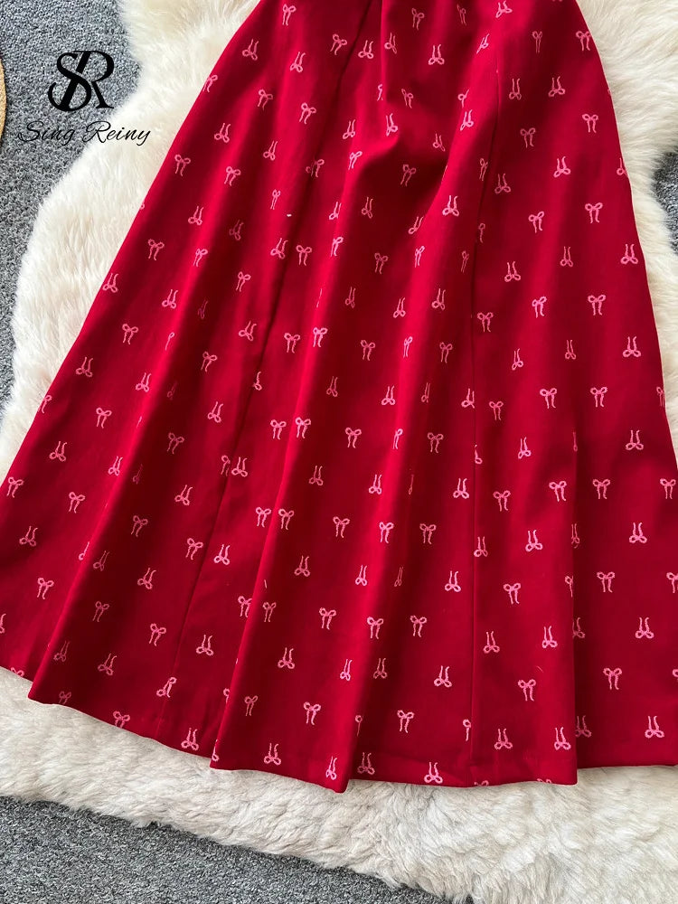 French Vacation Red Sundress