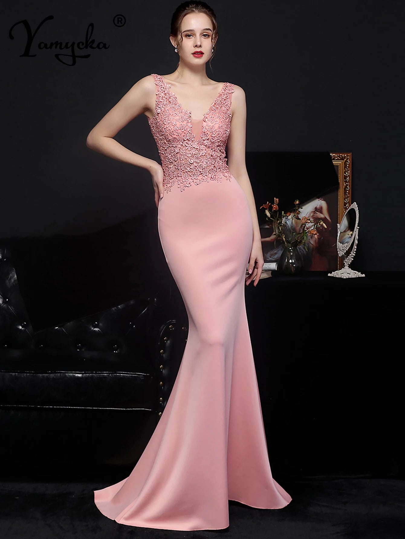 Sexy Elegant Luxury Evening 2026 Rhinestone Prom Party Dresses