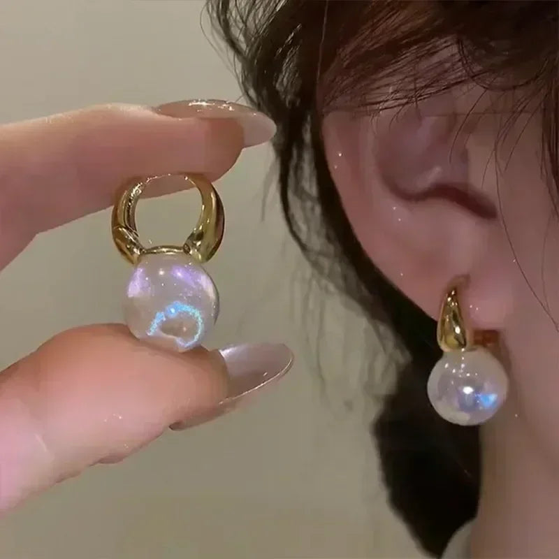New Geometric Rhombus Luxury Opal Earrings – Modern Sparkle for Every Moment