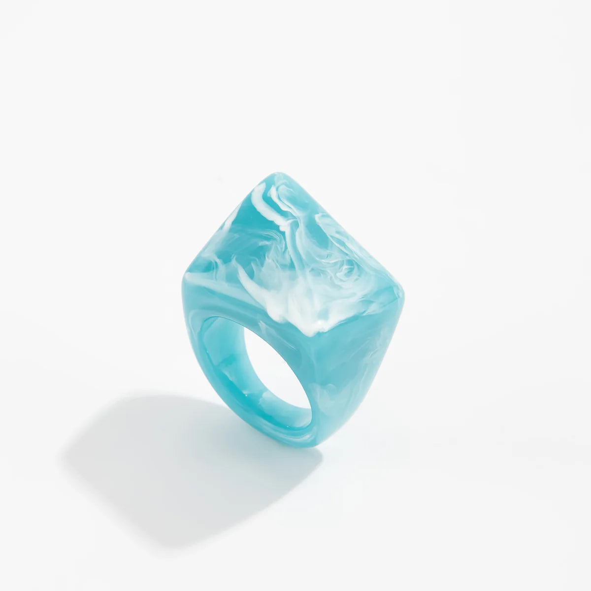 Winter New Vintage Triangle Resin Rings
