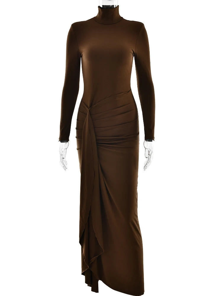 Sexy High Slit Bandage Long Dress