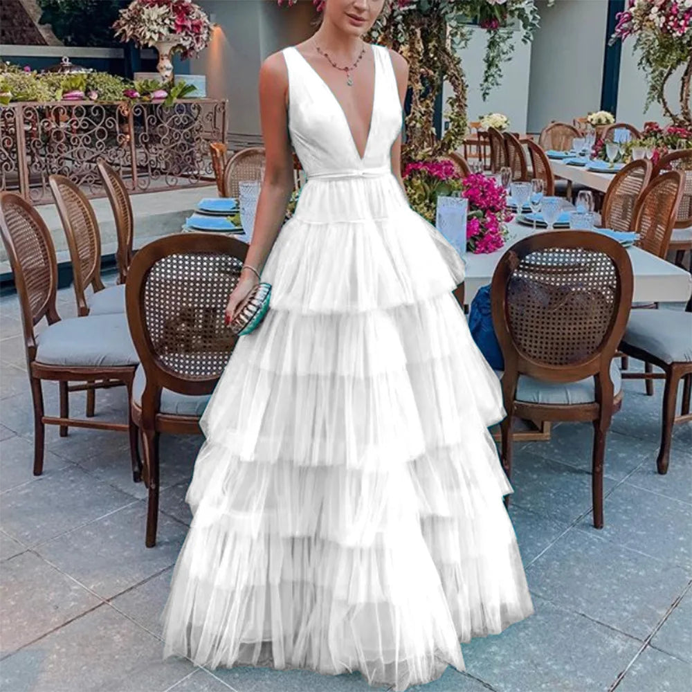 Charming Spaghetti Straps Backless Floor Length Evening Gowns