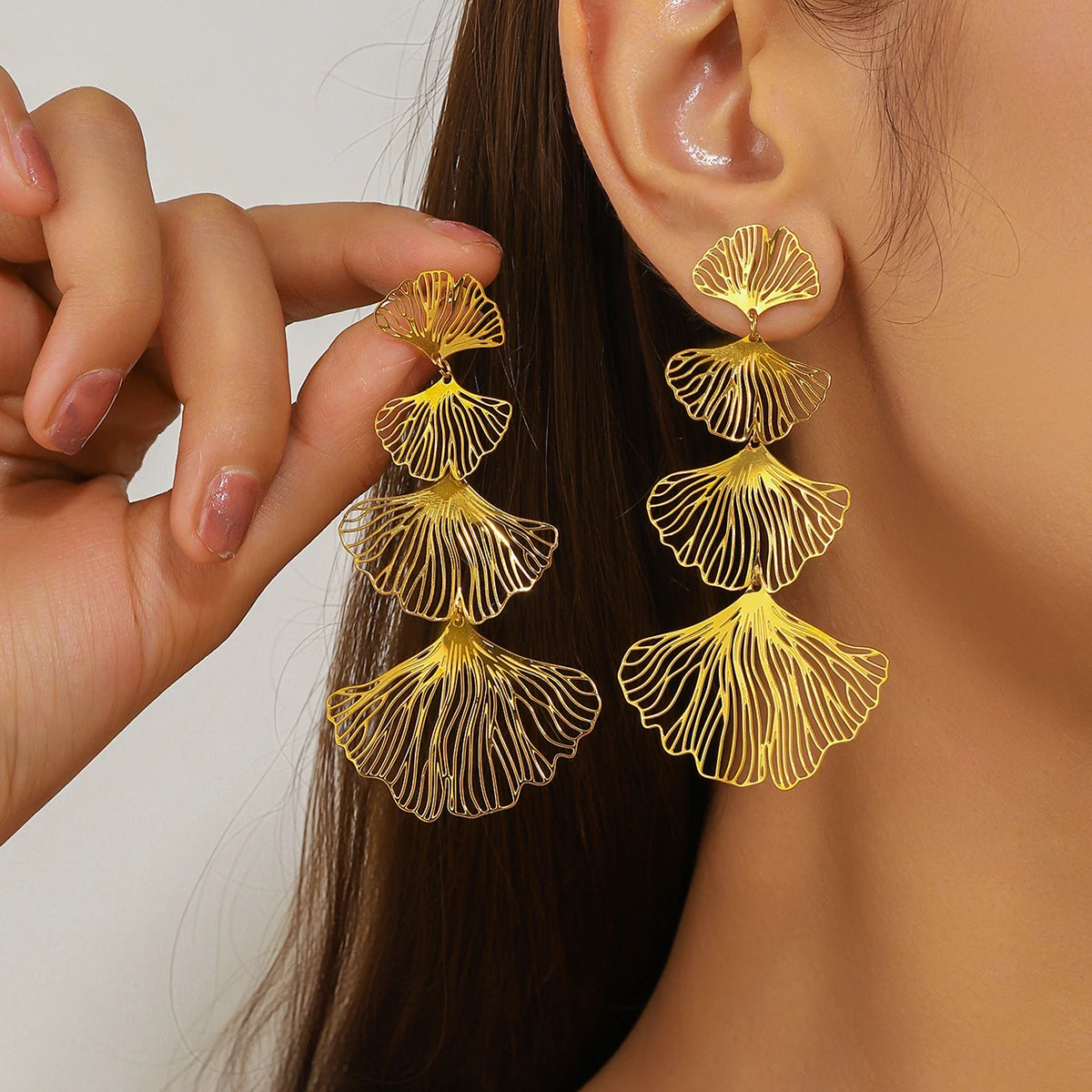 Luxury Glazed Rhinestone Dangle Earrings for Women