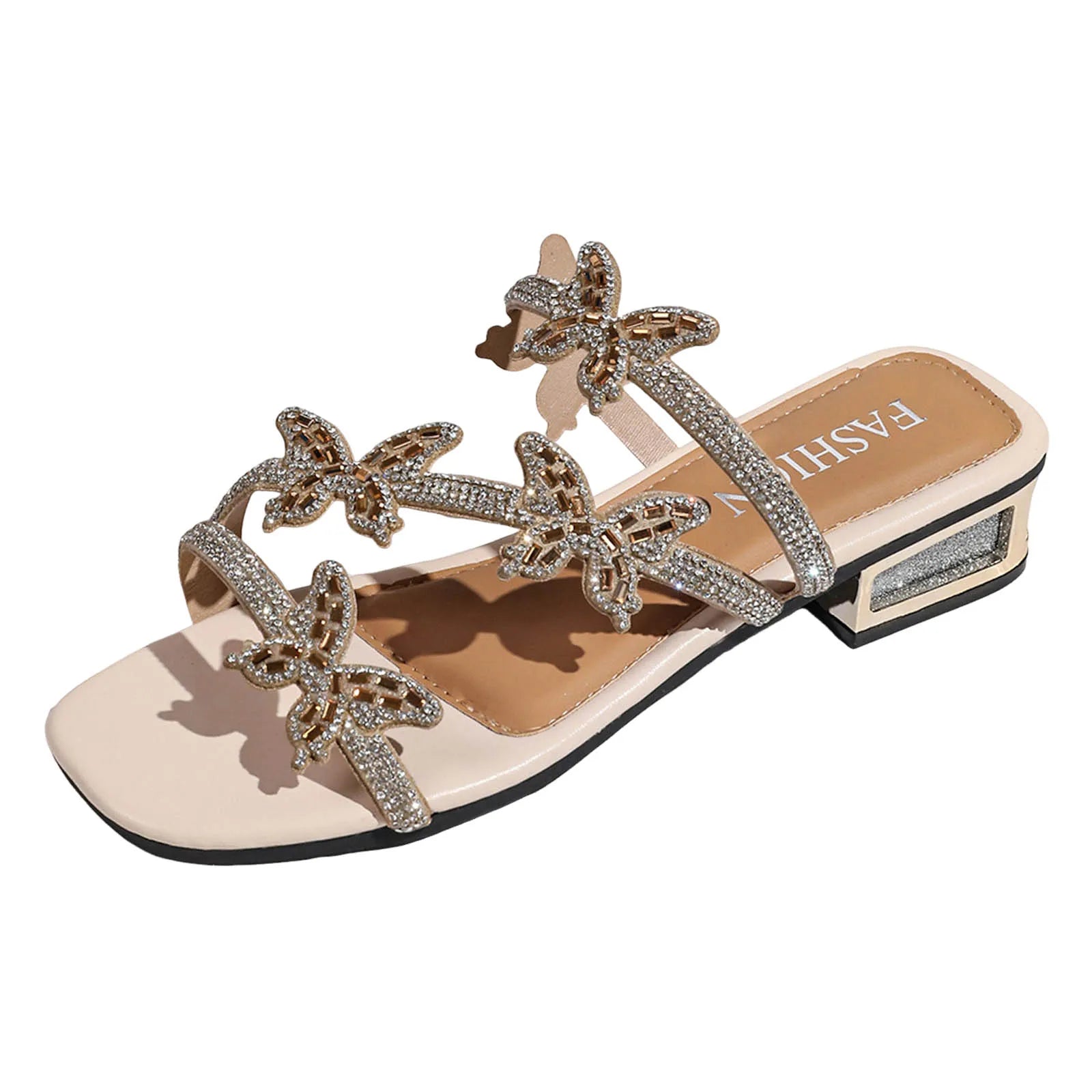 ✨ Women’s Rhinestone Bow Sandals