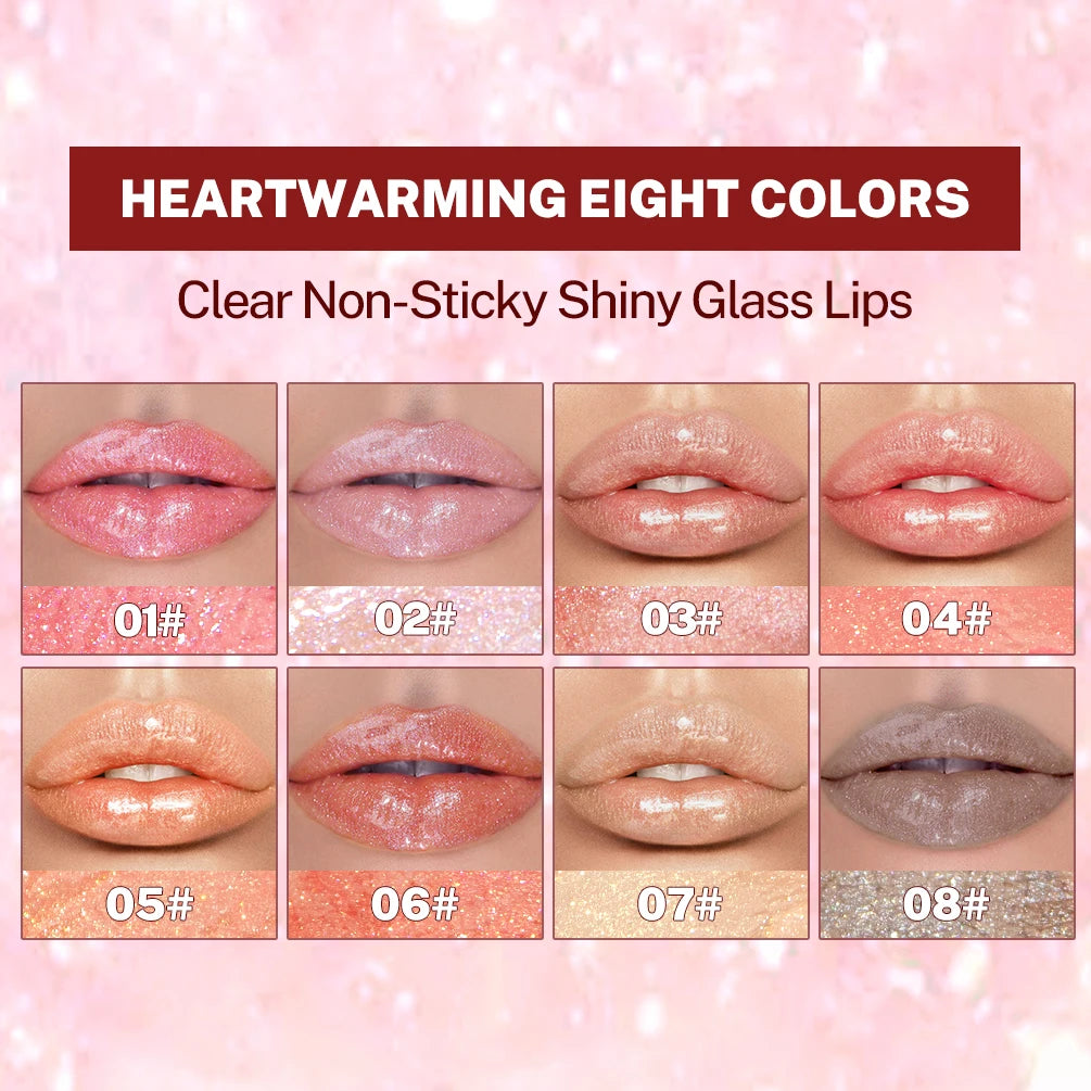 Glitter Lip Glaze Long Lasting Lip Gloss Waterproof Liquid Lipstick
