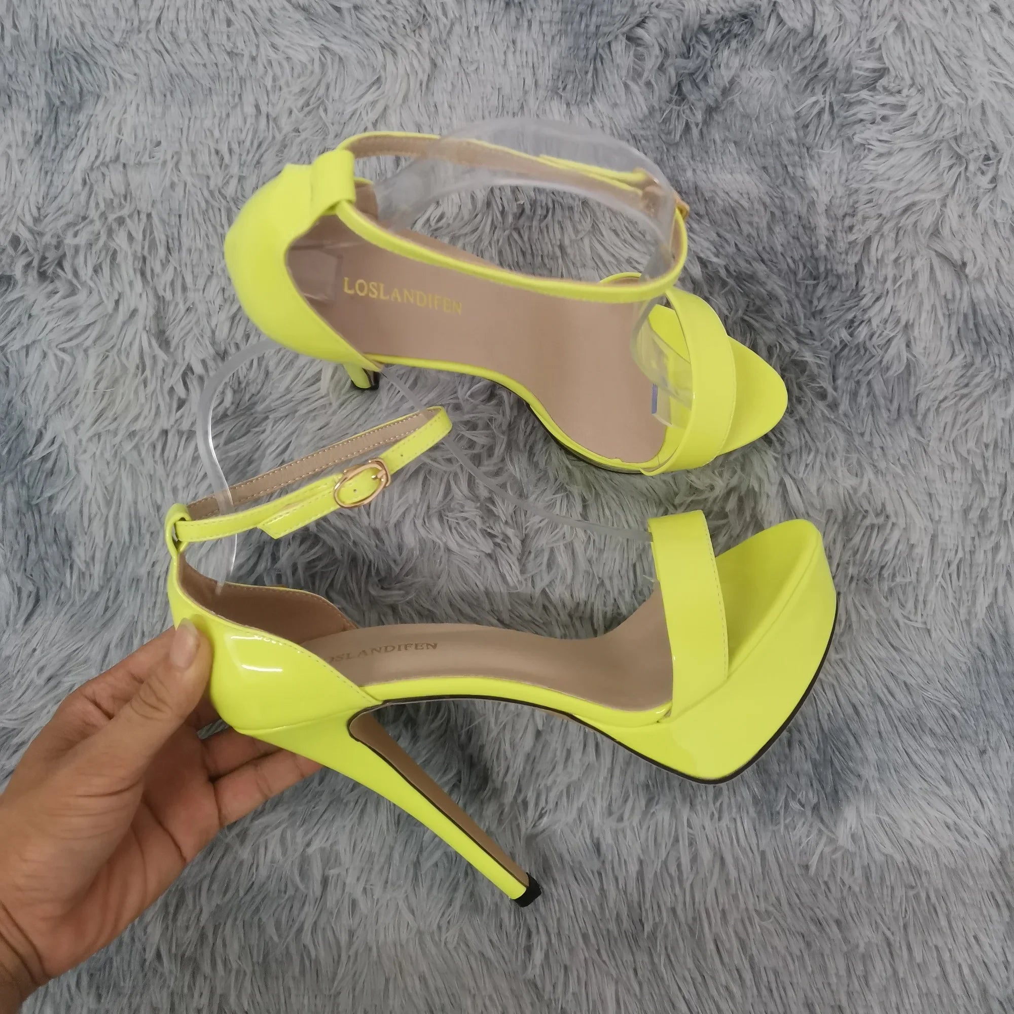 Sexy Open Toes 14cm Super High Heels Peep Toes Platform Stilettos