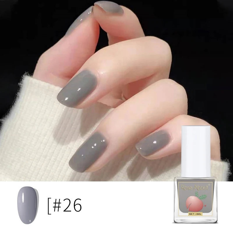 Water-Based Peel-Off Shiny Top Coat – No UV Lamp, Long-Lasting, Gentle Natural Nail Care