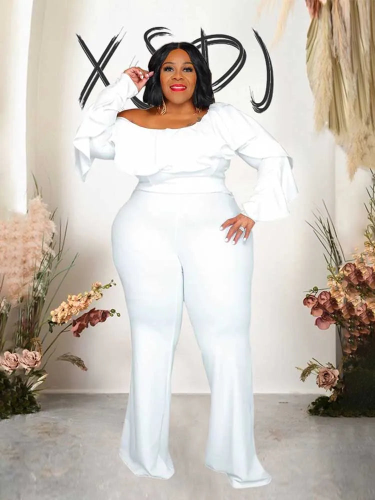Autumn Slash Neck t Casual Long Sleeve Jumpsuit