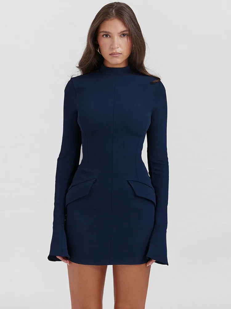 Autumn Winter New Long Sleeve Bodycon Club Party Dress