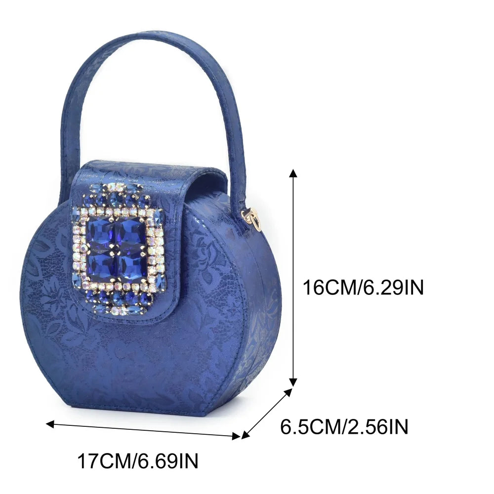 ✨ Rhinestone Italian Party Shoes & Matching Bag Set for Women