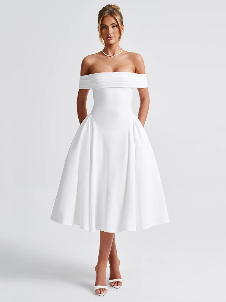 Elegant Strapless High Stretch Tight Long Dress