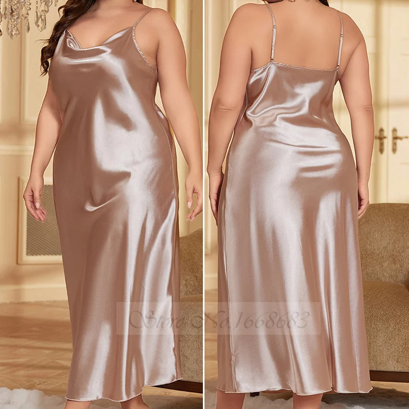 Summer New Satin Chemise Sleepwear