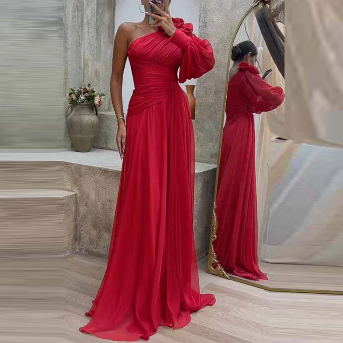 Halter Hollow Out High Waist Slim Maxi Dress