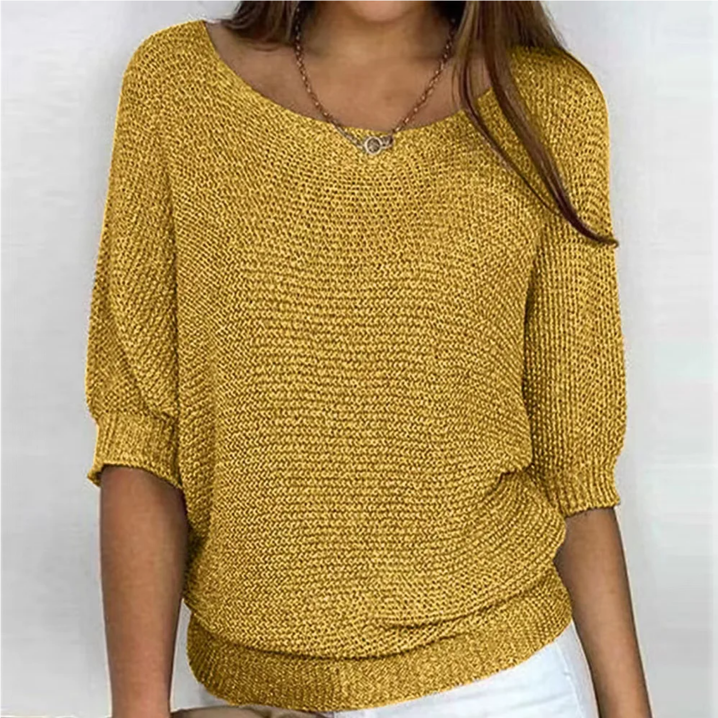 Three Quarter Sleeve Sweater