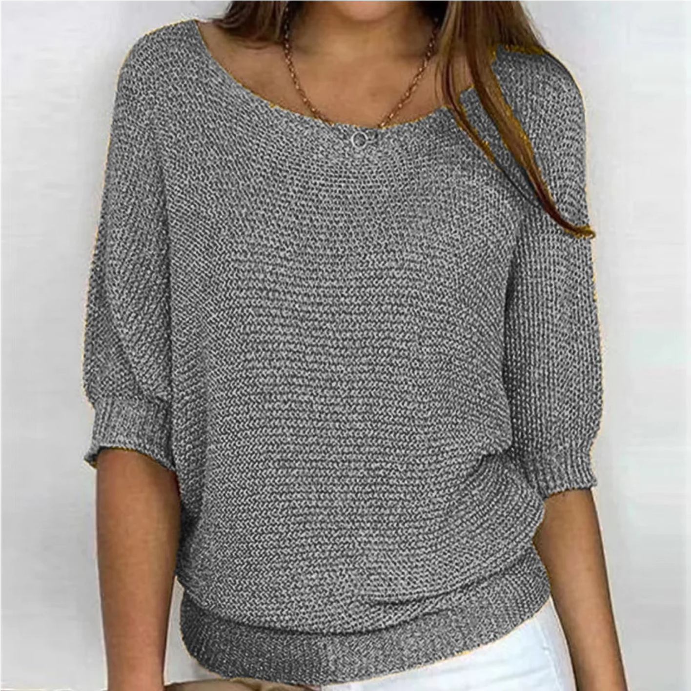 Three Quarter Sleeve Sweater