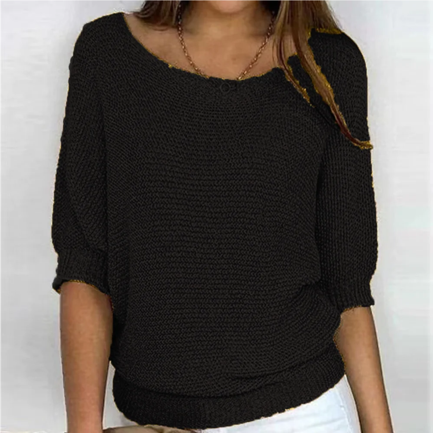 Three Quarter Sleeve Sweater