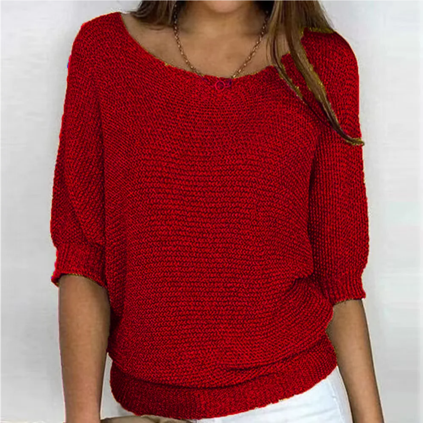 Three Quarter Sleeve Sweater