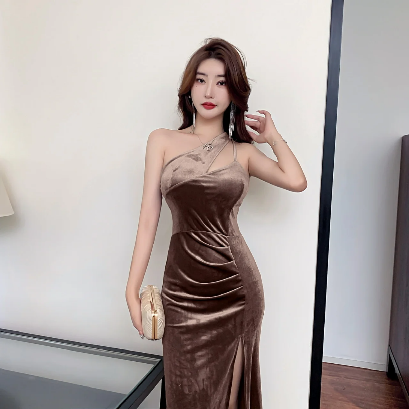 Women Elegant Sleeveless Slim Vintage Bodycon Dress