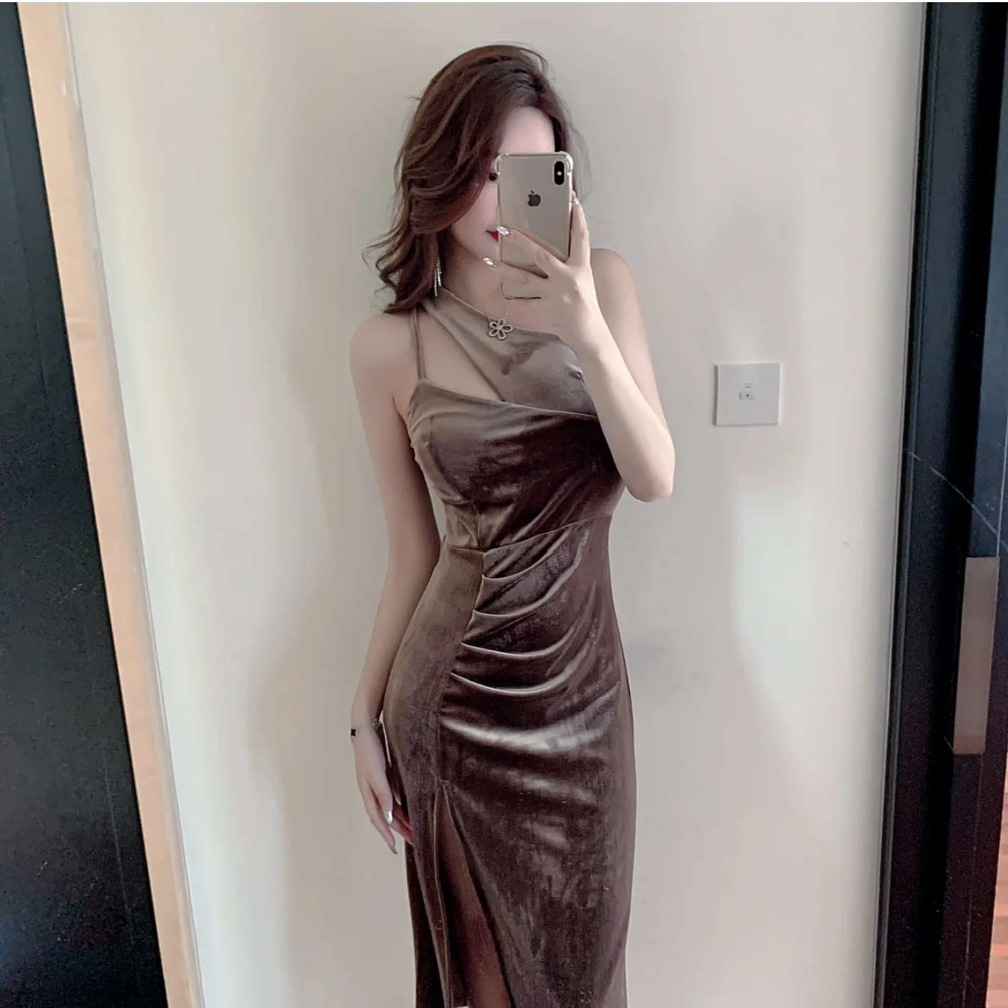 Women Elegant Sleeveless Slim Vintage Bodycon Dress