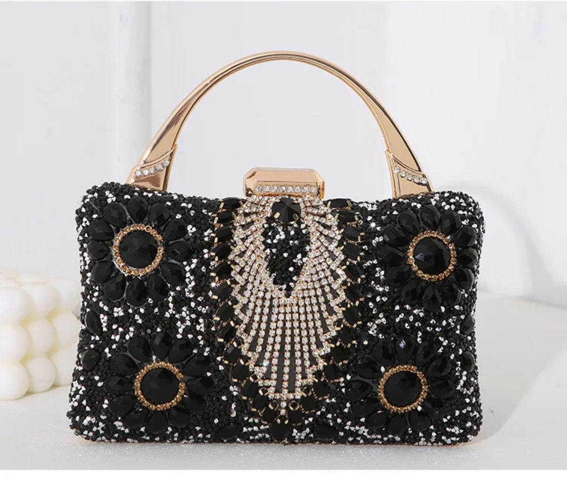 Luxury Party Multi Crystal Evening Handbag