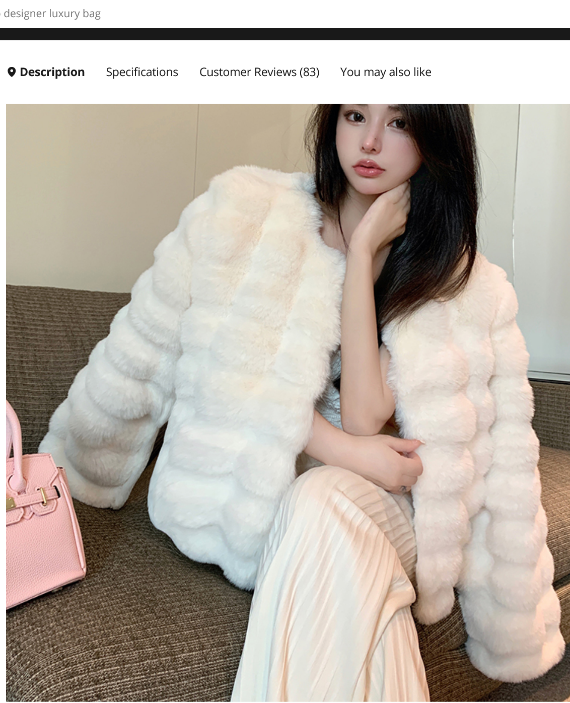 Winter Fashion Faux Fur Coat