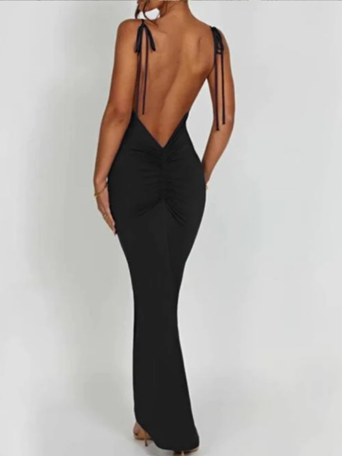 Sexy Spaghetti Strap Maxi Dress