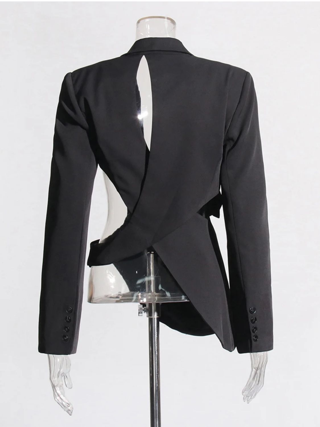 Hollow Out Backless Slimming Blazers For Women