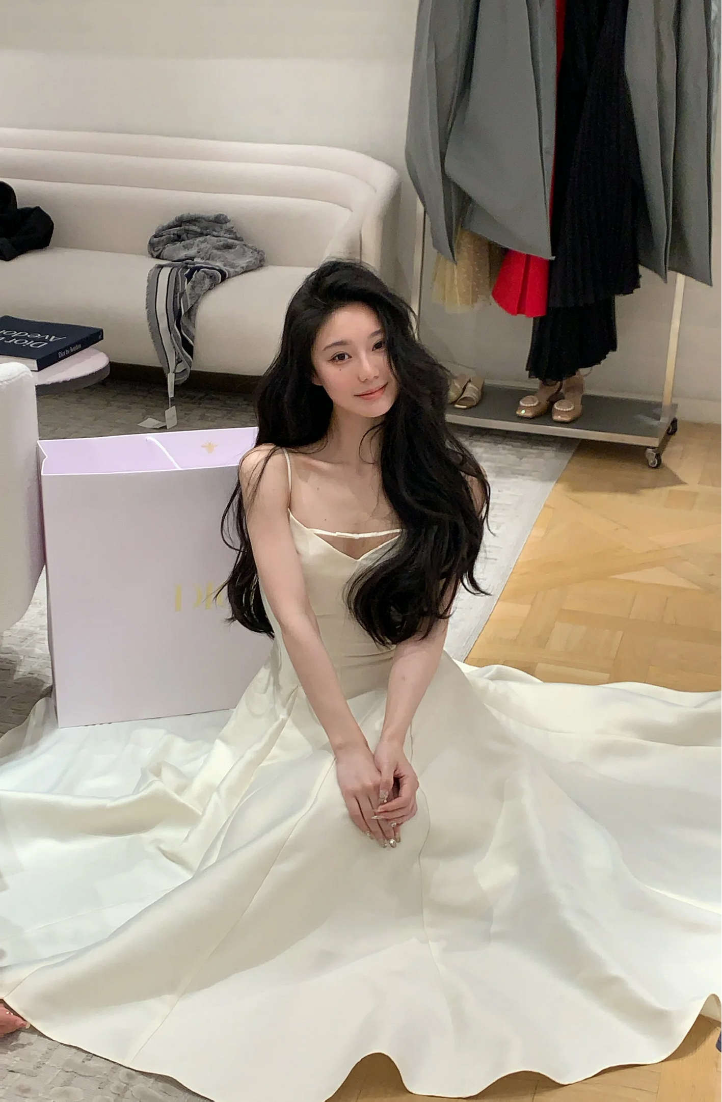 Elegant Solid French RomanticBig Hem Dresses