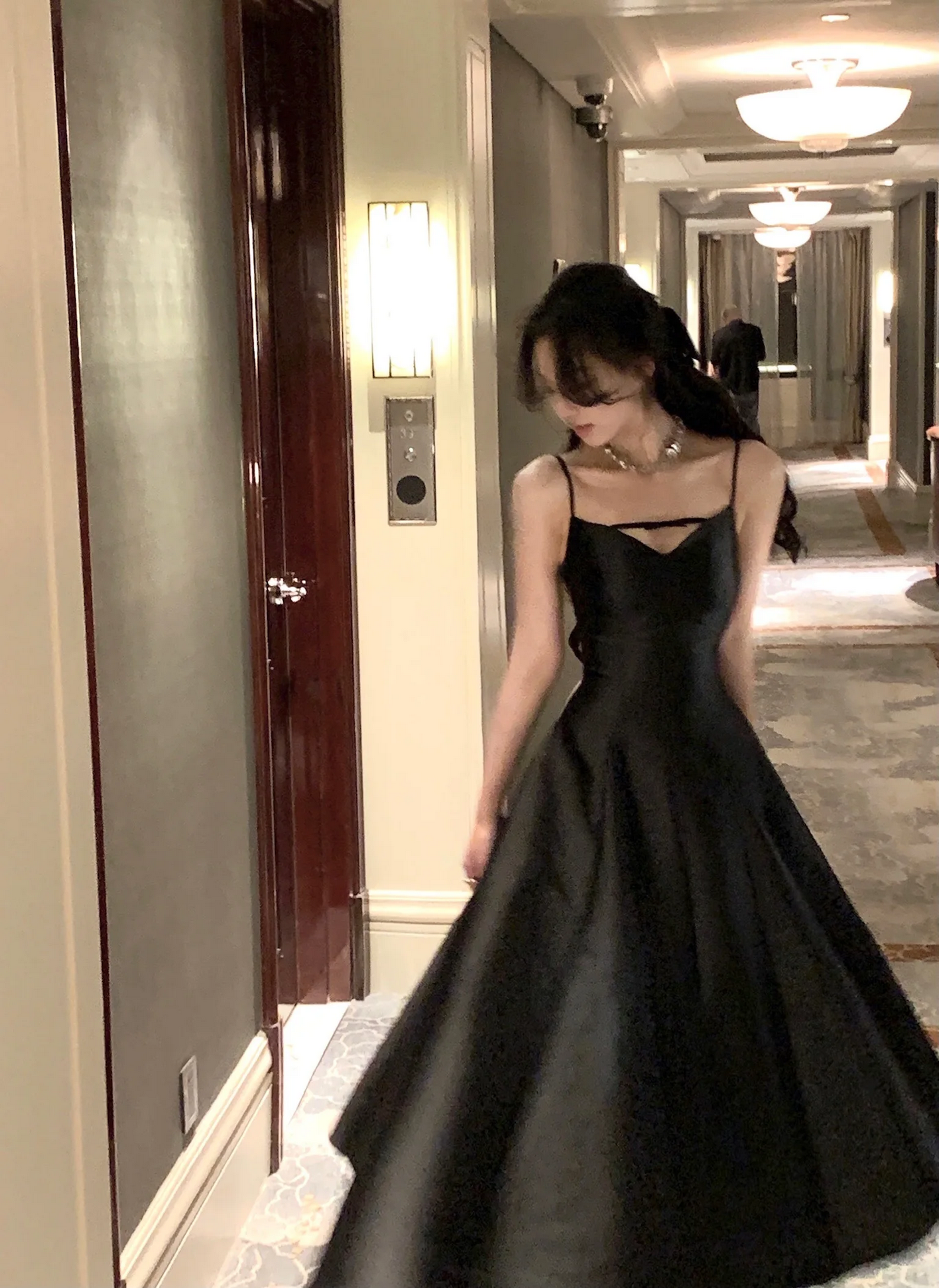 Elegant Solid French RomanticBig Hem Dresses
