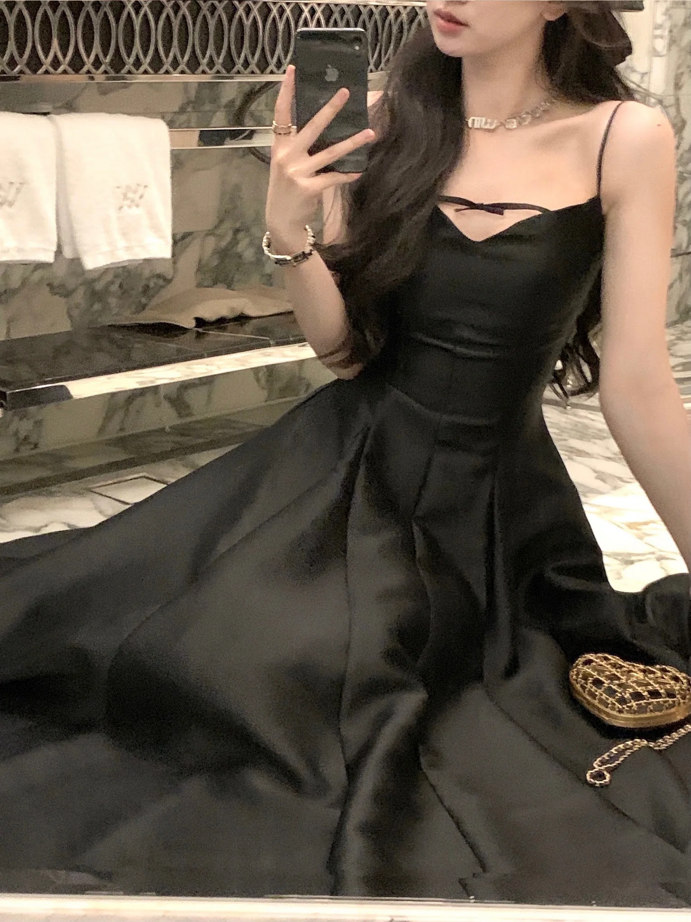 Elegant Solid French RomanticBig Hem Dresses