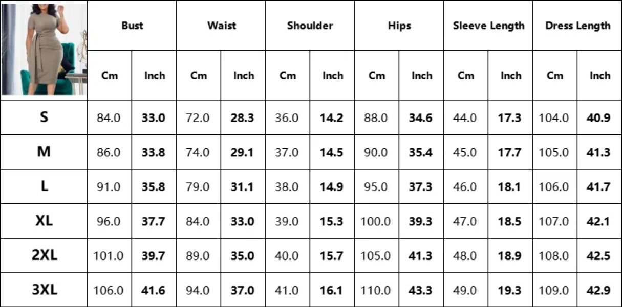 Skew Collar Short Sleeve Sashes Mid Calf Professional Business Work Wear Dress