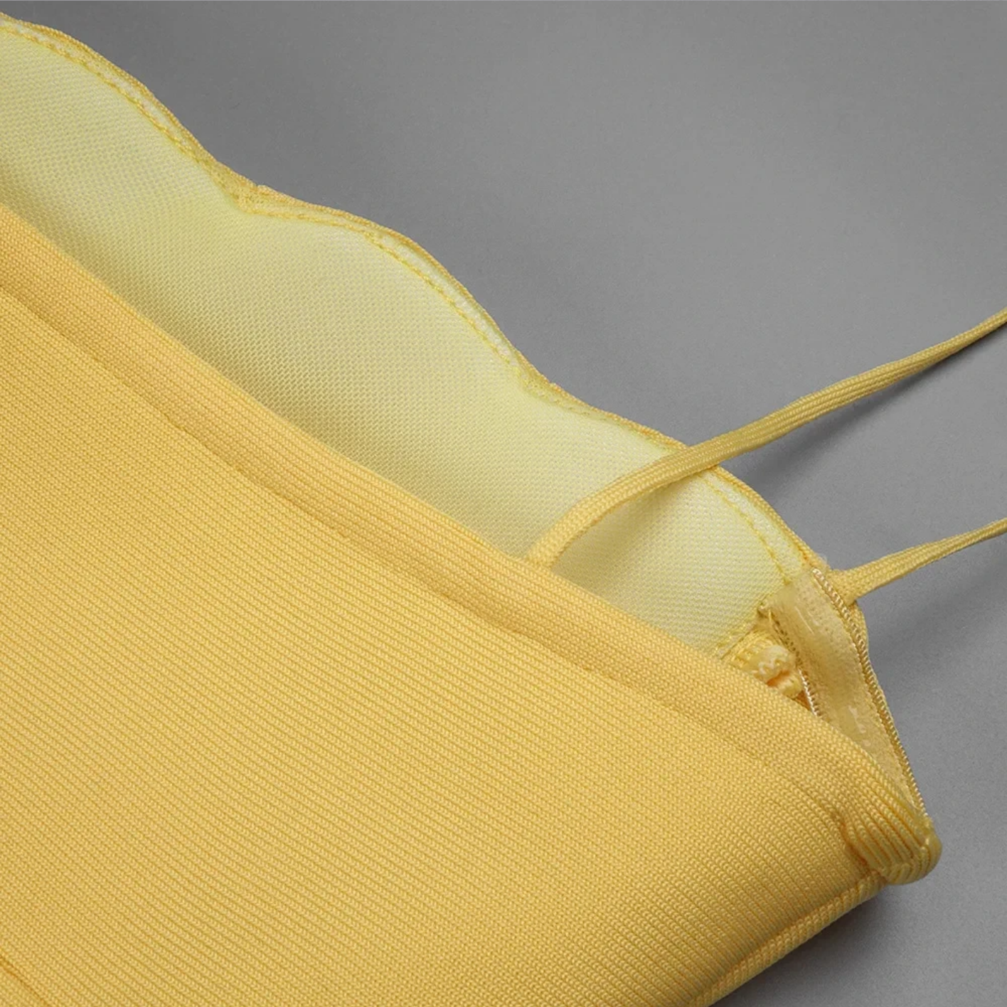 Sexy Sleeveless Backless Yellow Black Shell Long Maxi Bandage Dress