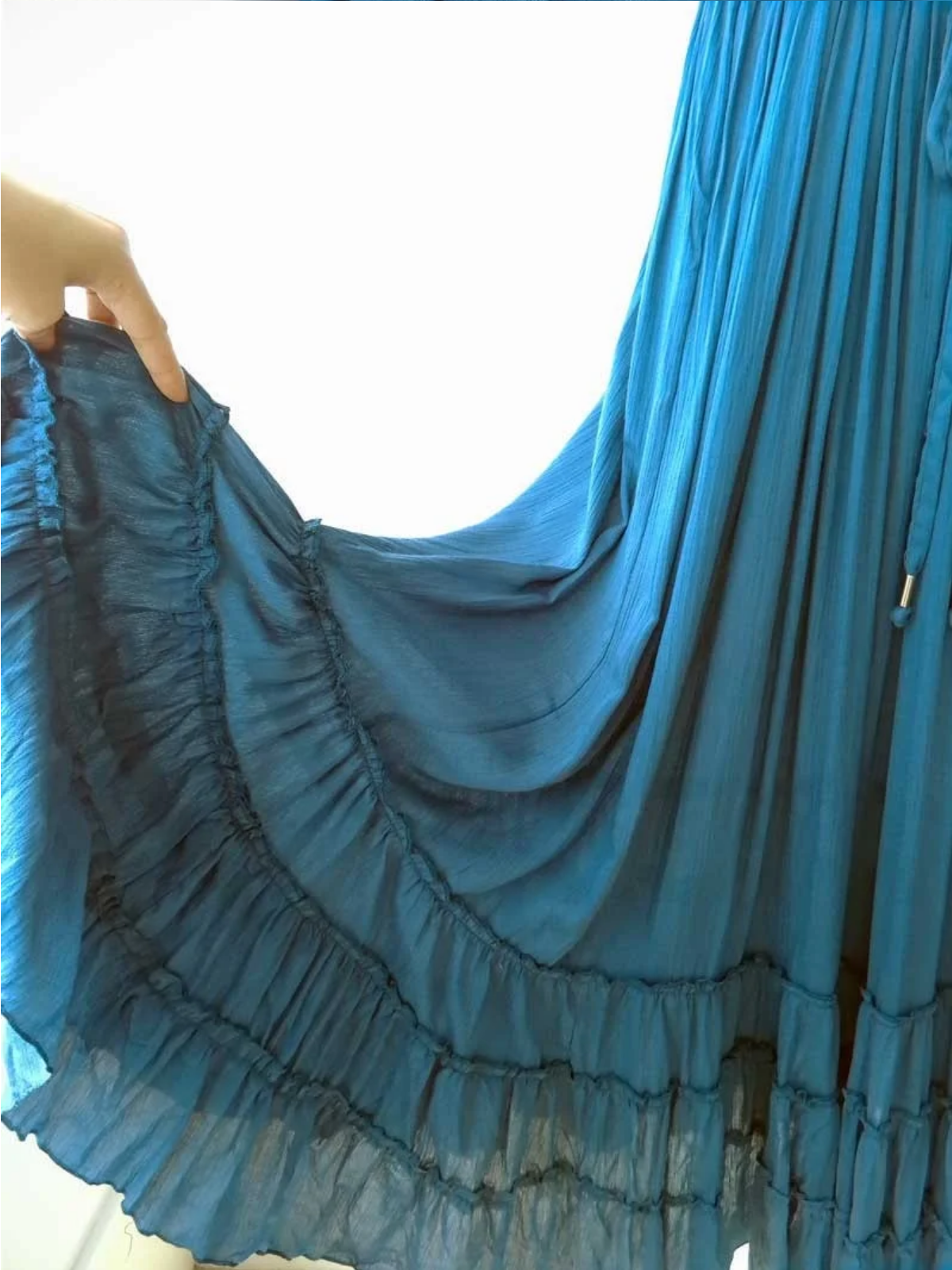 Summer Vacation Long Bare back Cotton Sexy Beach Dress
