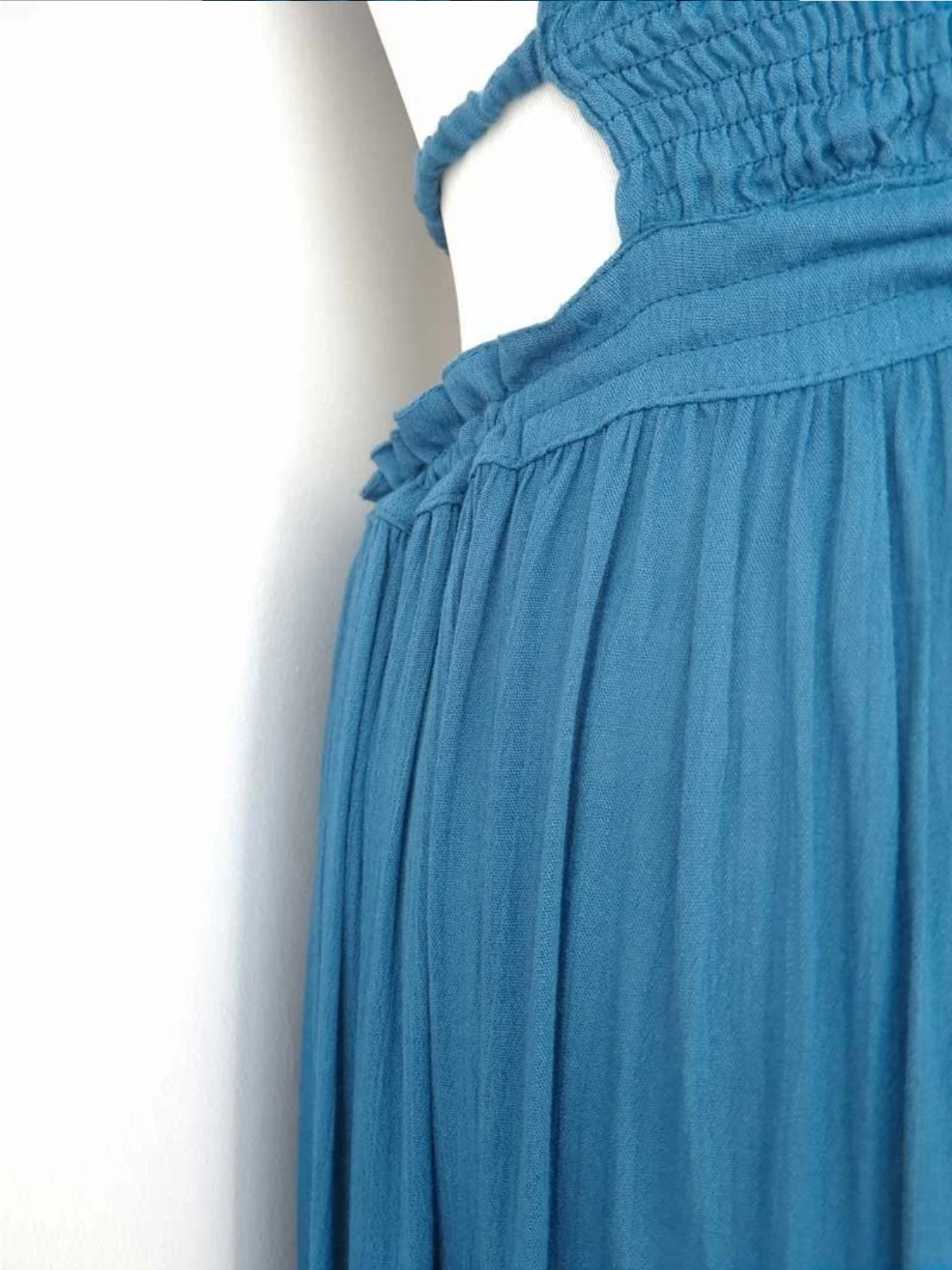 Summer Vacation Long Bare back Cotton Sexy Beach Dress