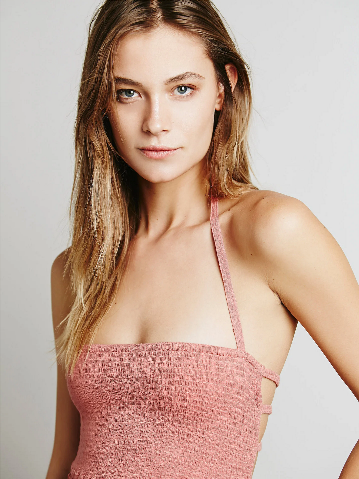 Summer Vacation Long Bare back Cotton Sexy Beach Dress