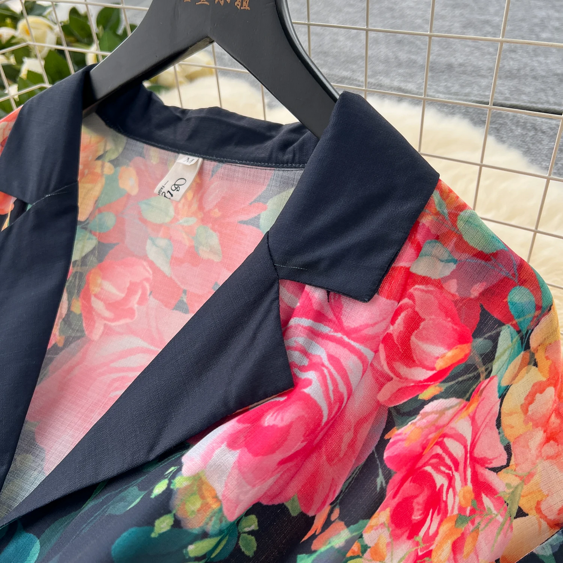 Retro Elegant Turn-down Collar A-line Casual High Waist Dress