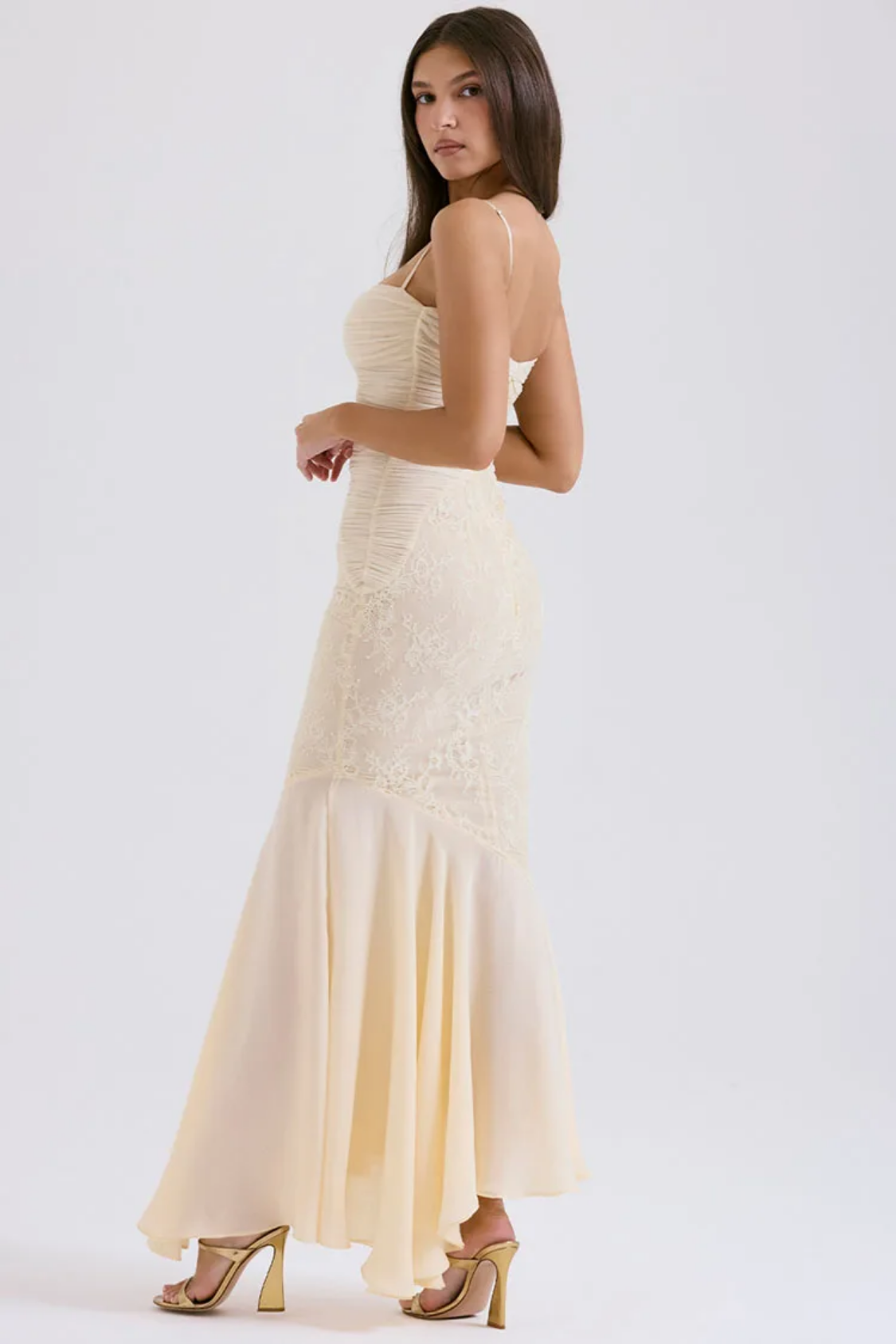 Summer Strapless Sleeveless Off-shoulder Solid Color Dress