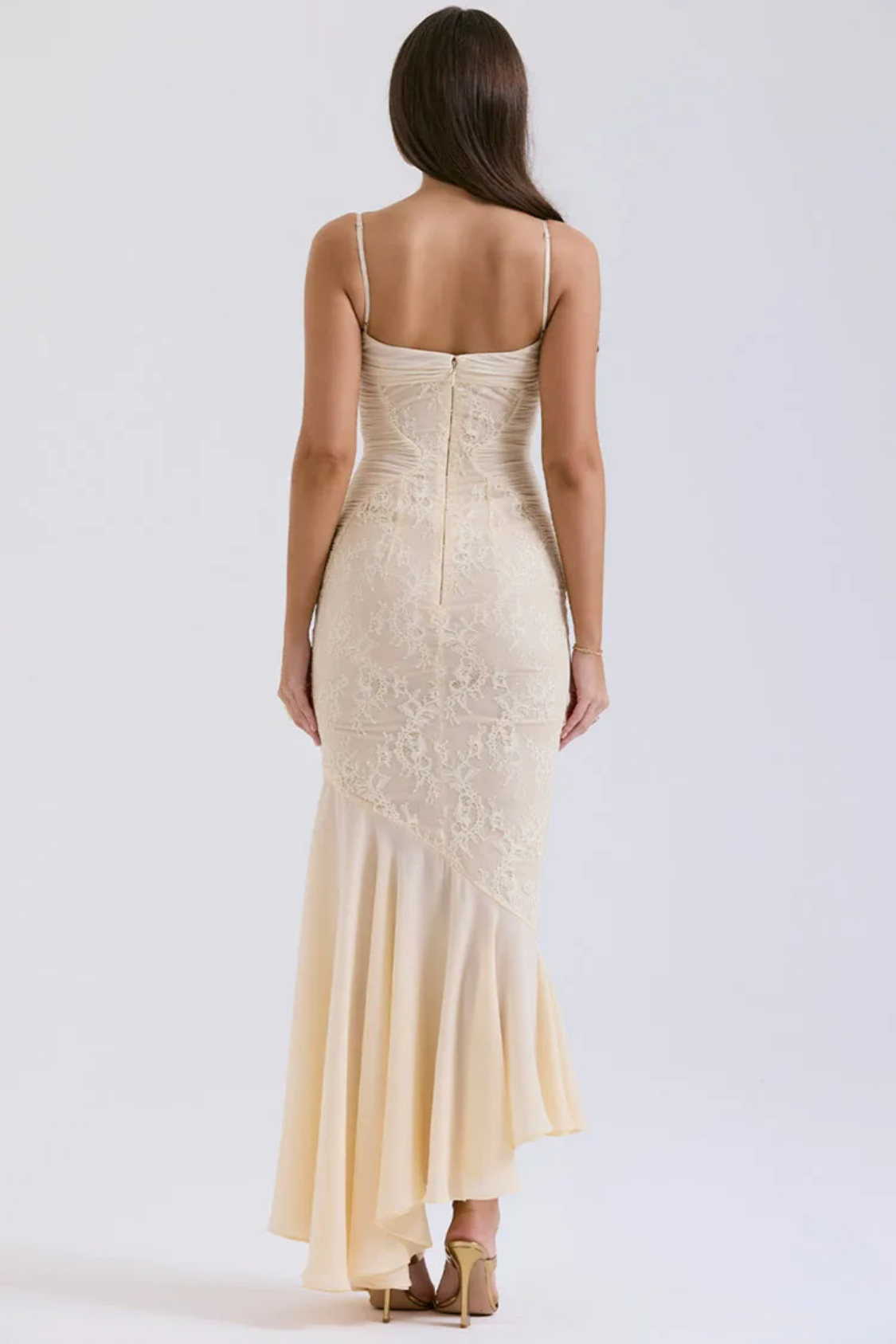 Summer Strapless Sleeveless Off-shoulder Solid Color Dress