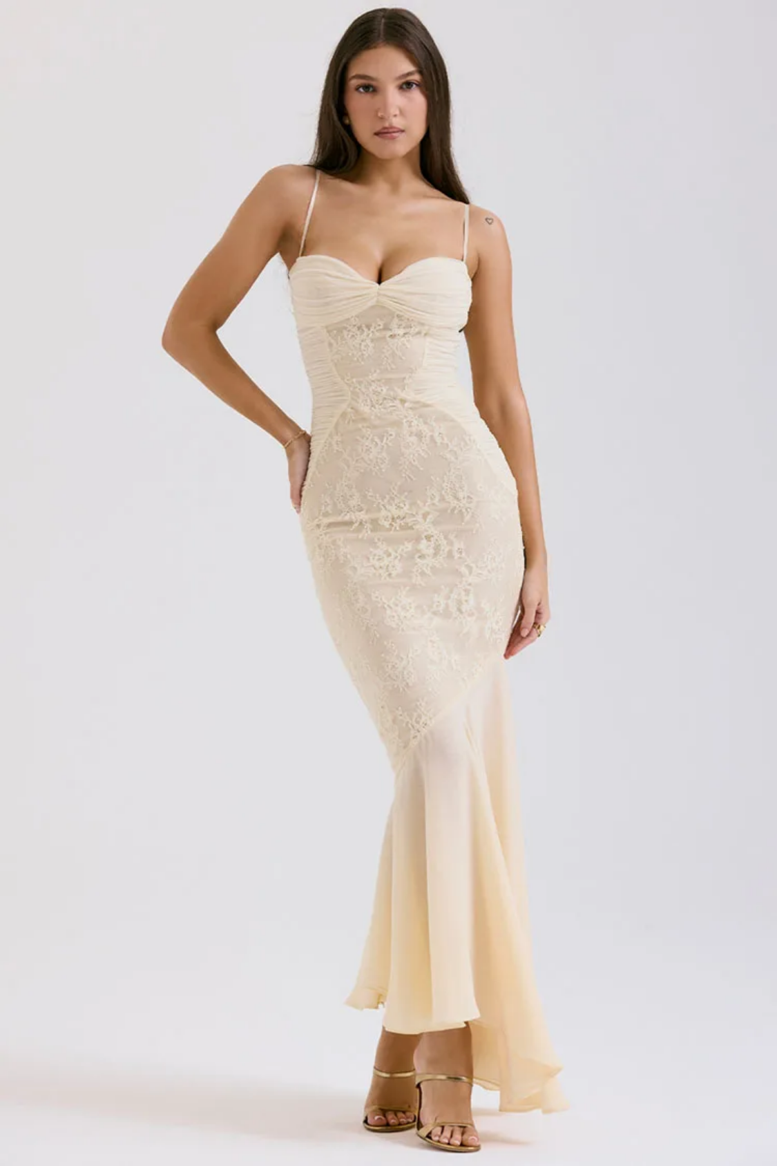 Summer Strapless Sleeveless Off-shoulder Solid Color Dress